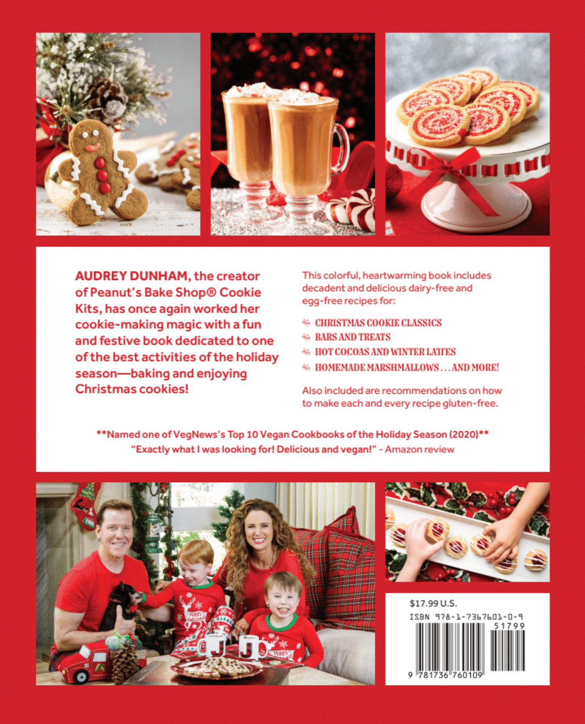 Vegan Christmas Cookies and Cocoa; Holiday treats and warm winter drinks, all astonishingly egg and dairy-free! (Expanded Second Edition - Hardcover)