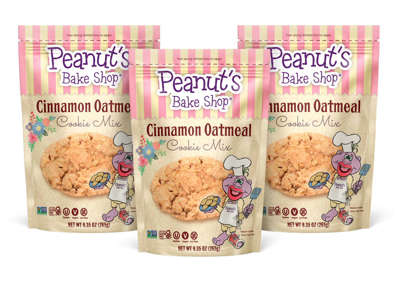 Three Cinnamon Oatmeal Cookie Kits
