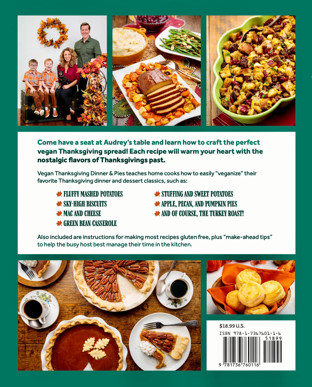Vegan Thanksgiving Dinner & Pies; All of your favorite Thanksgiving dinner and dessert classics made vegan! (Hardcover)